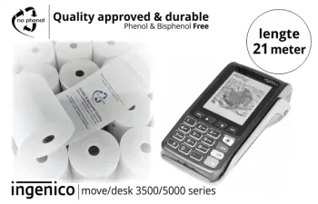 NPpaper Kwaliteitslabel | Ingenico Desk & Move terminal